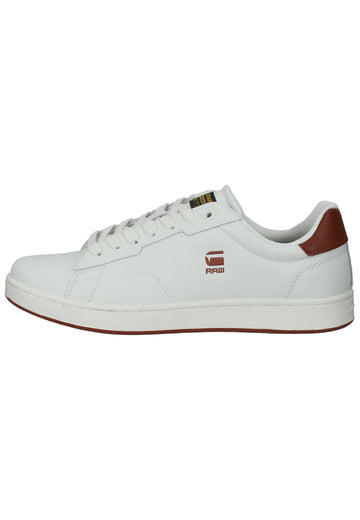 Sneaker G-Star Sneaker Lederimitat Weiß/Orange