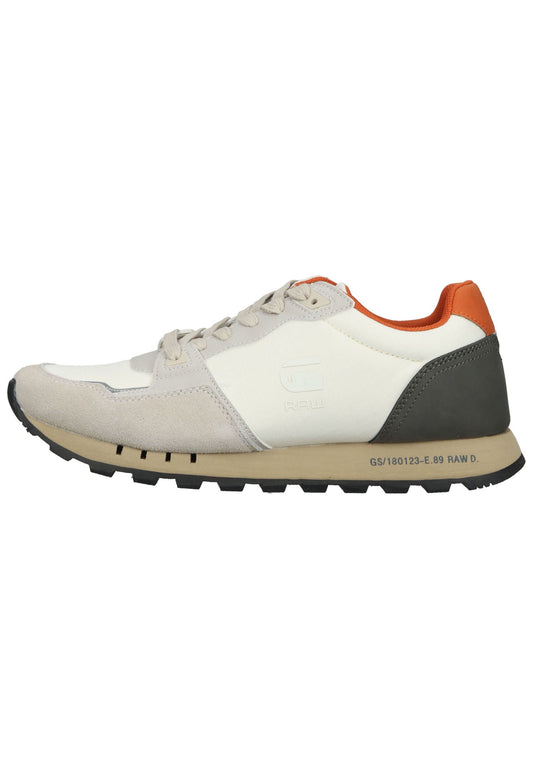 G-Star Sneaker Lederimitat/Nylon Weiß/Orange