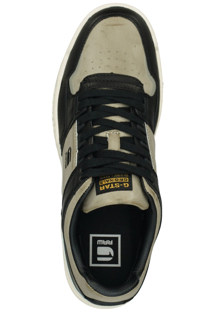 G-Star Sneaker Lederimitat Schwarz/Weiß