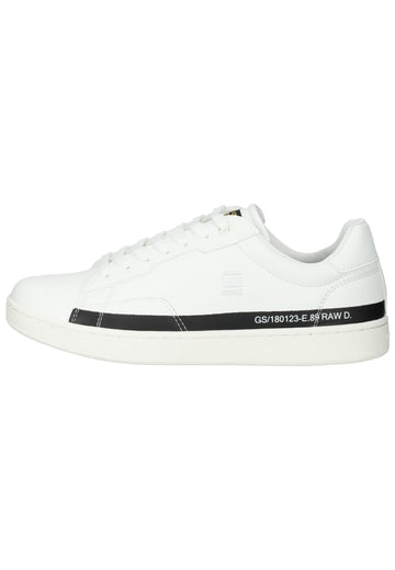 G-Star Sneaker Lederimitat Weiß/Schwarz