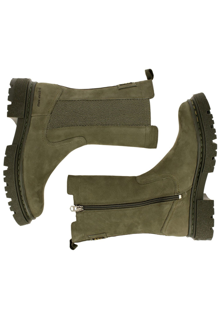 G-Star Stiefelette Veloursleder Oliv