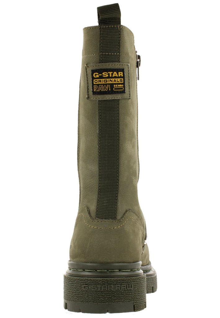 G-Star Stiefelette Veloursleder Oliv