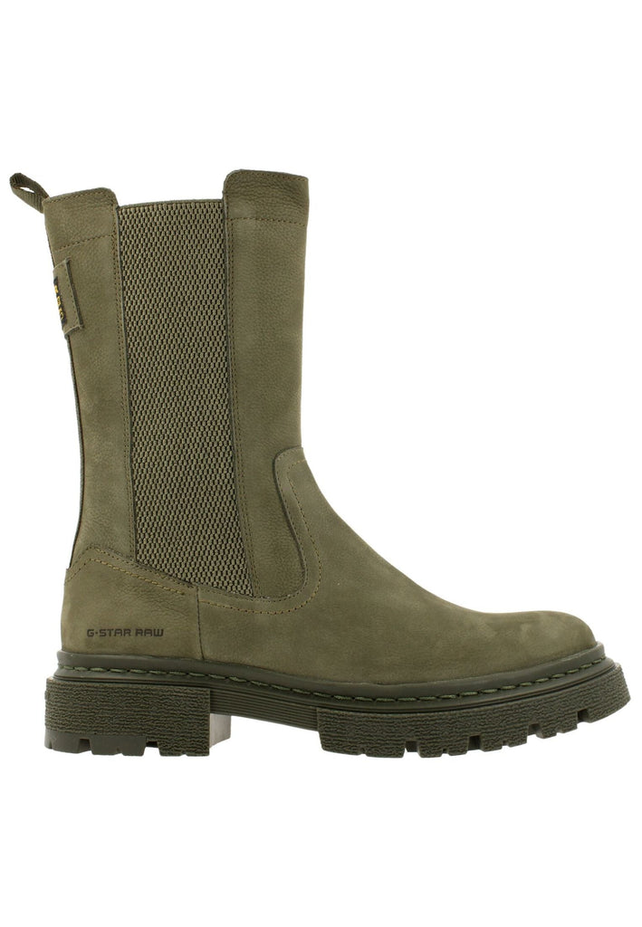 G-Star Stiefelette Veloursleder Oliv