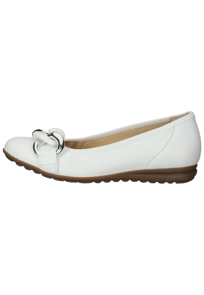 Ballerinas Gabor Ballerinas Leder Weiß/Silber