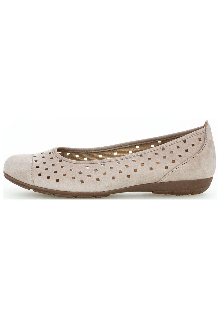 Ballerinas Gabor Ballerinas Nubukleder Leinen