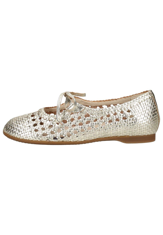Gabor Ballerinas Glattleder Gold