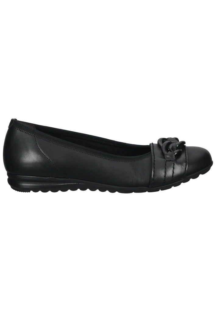 Gabor Ballerinas Glattleder Schwarz