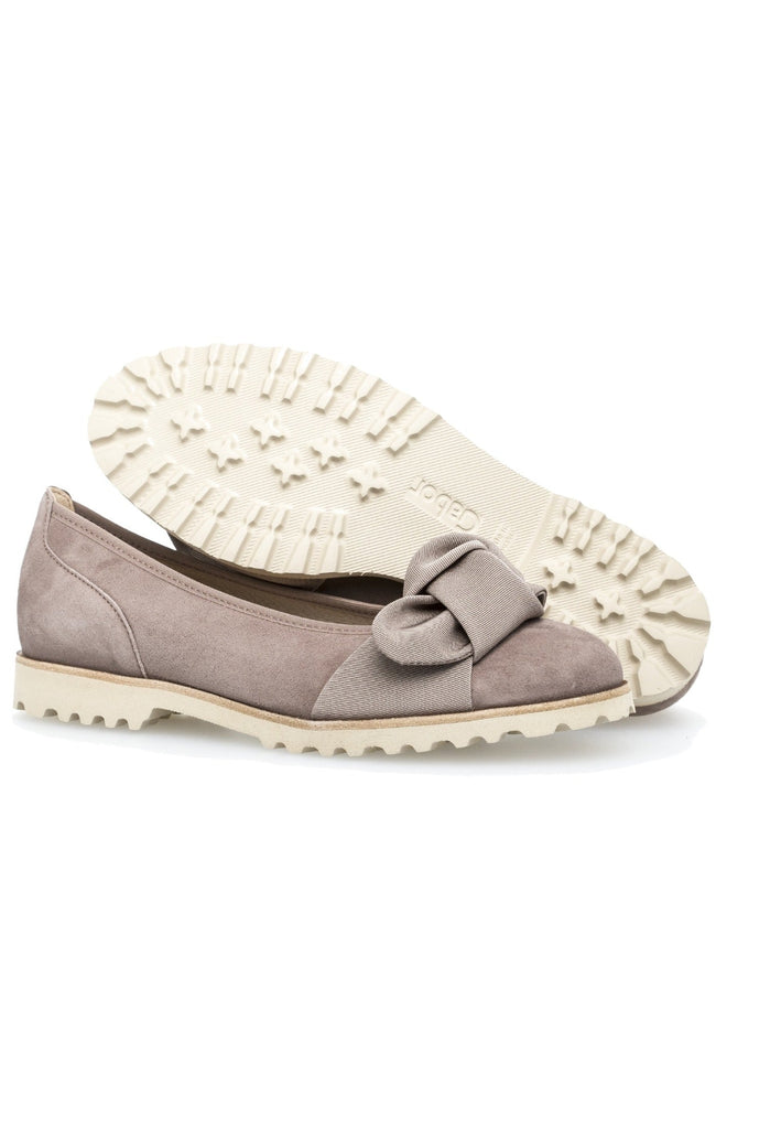 Gabor Ballerinas Leder Dunkelbeige