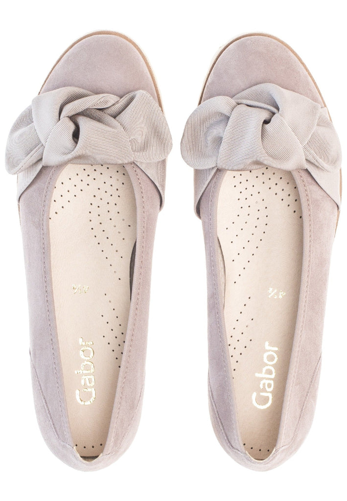Gabor Ballerinas Leder Dunkelbeige