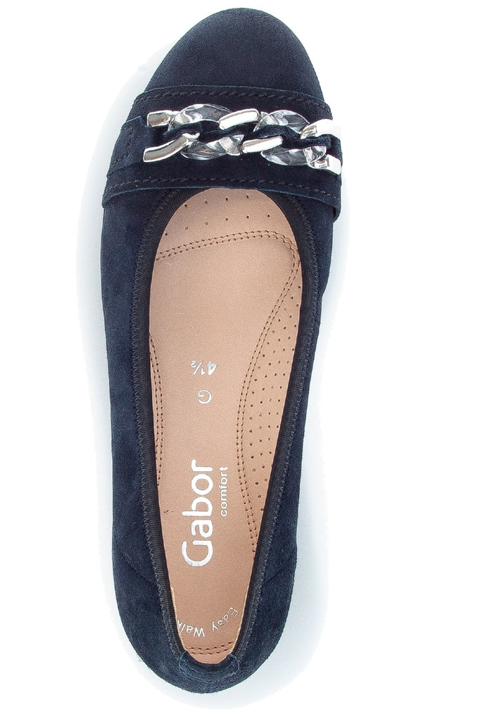 Gabor Ballerinas Leder Dunkelblau