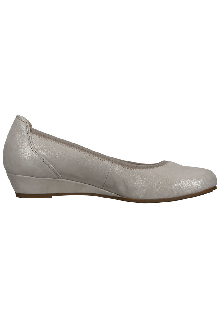 Gabor Ballerinas Leder Grau/Braun