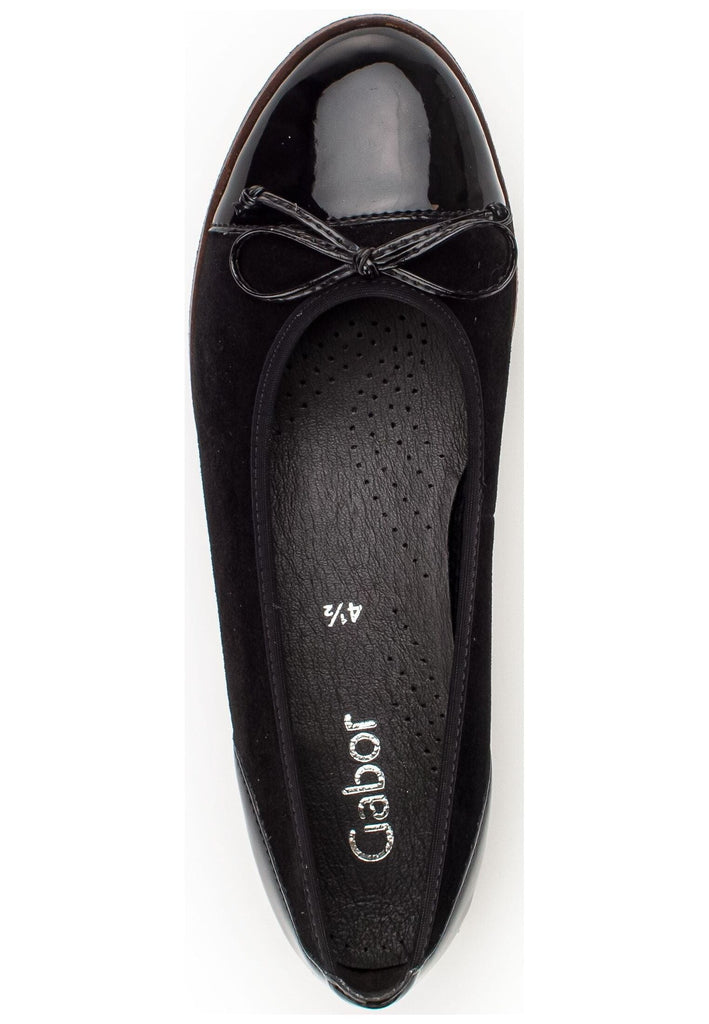 Gabor Ballerinas Leder Schwarz