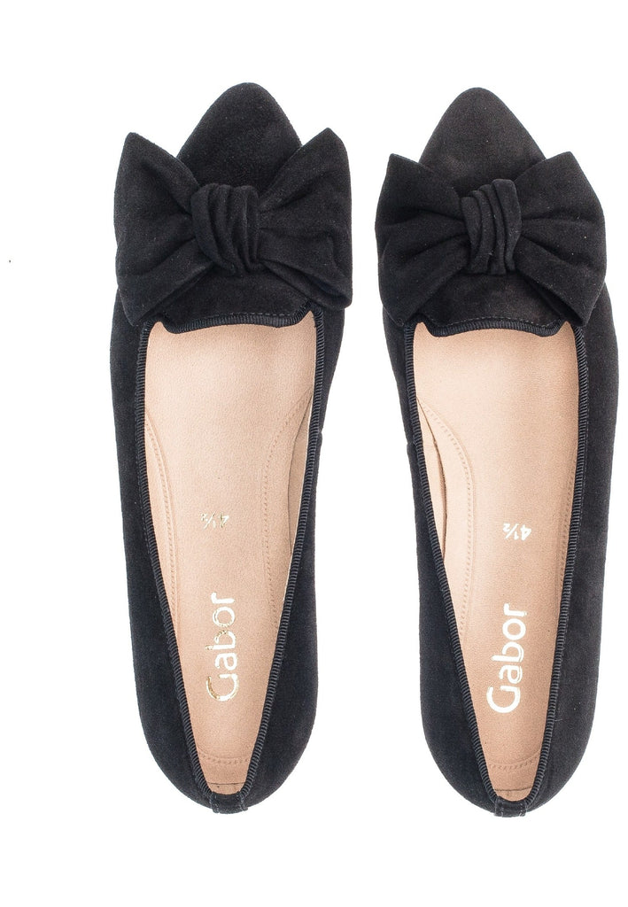 Gabor Ballerinas Leder Schwarz