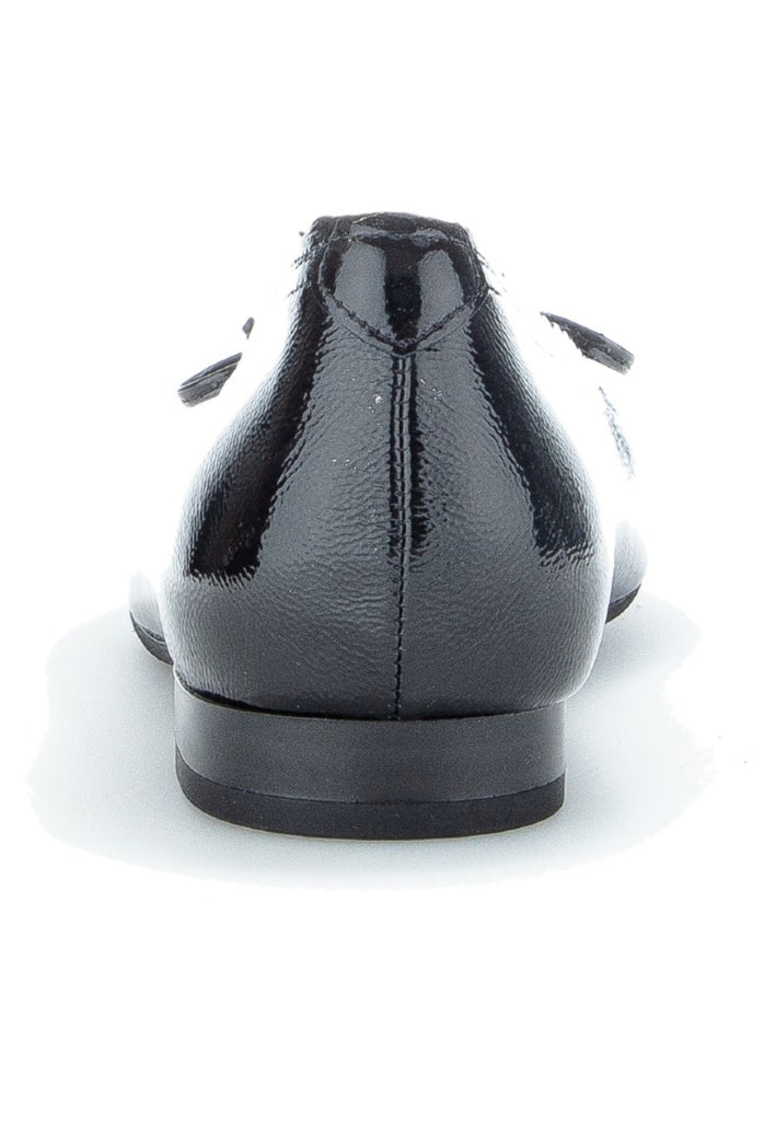 Gabor Ballerinas Leder Schwarz Lack