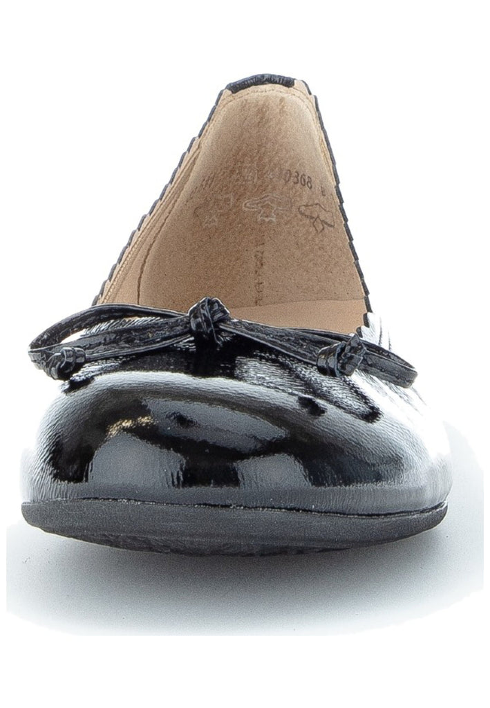 Gabor Ballerinas Leder Schwarz Lack