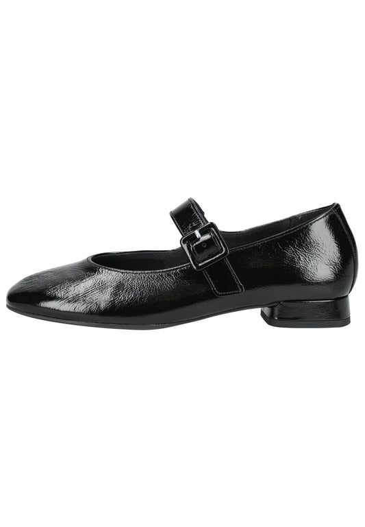 Gabor Ballerinas Leder Schwarz Lack
