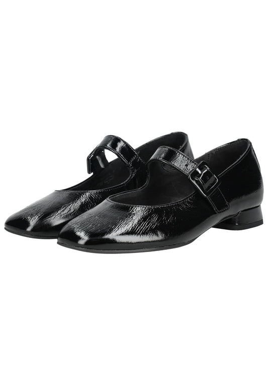 Gabor Ballerinas Leder Schwarz Lack
