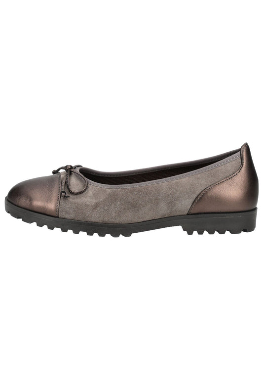 Gabor Ballerinas Leder Taupe