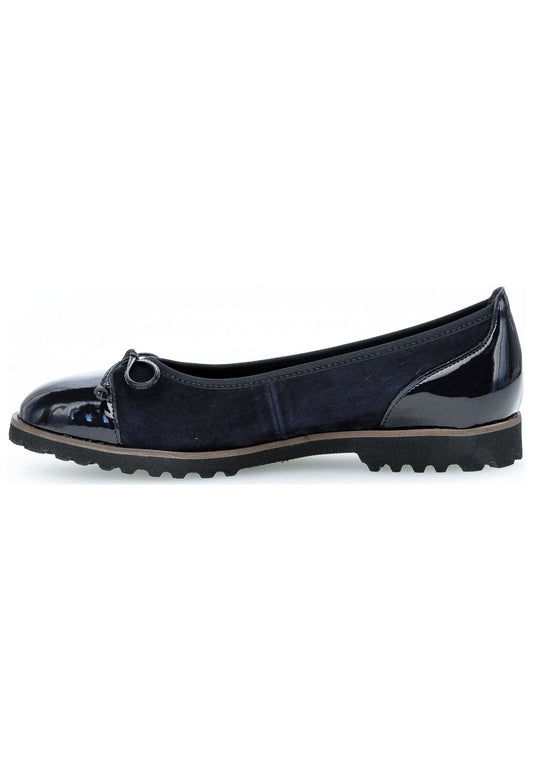 Gabor Ballerinas Leder/Textil Atlantik