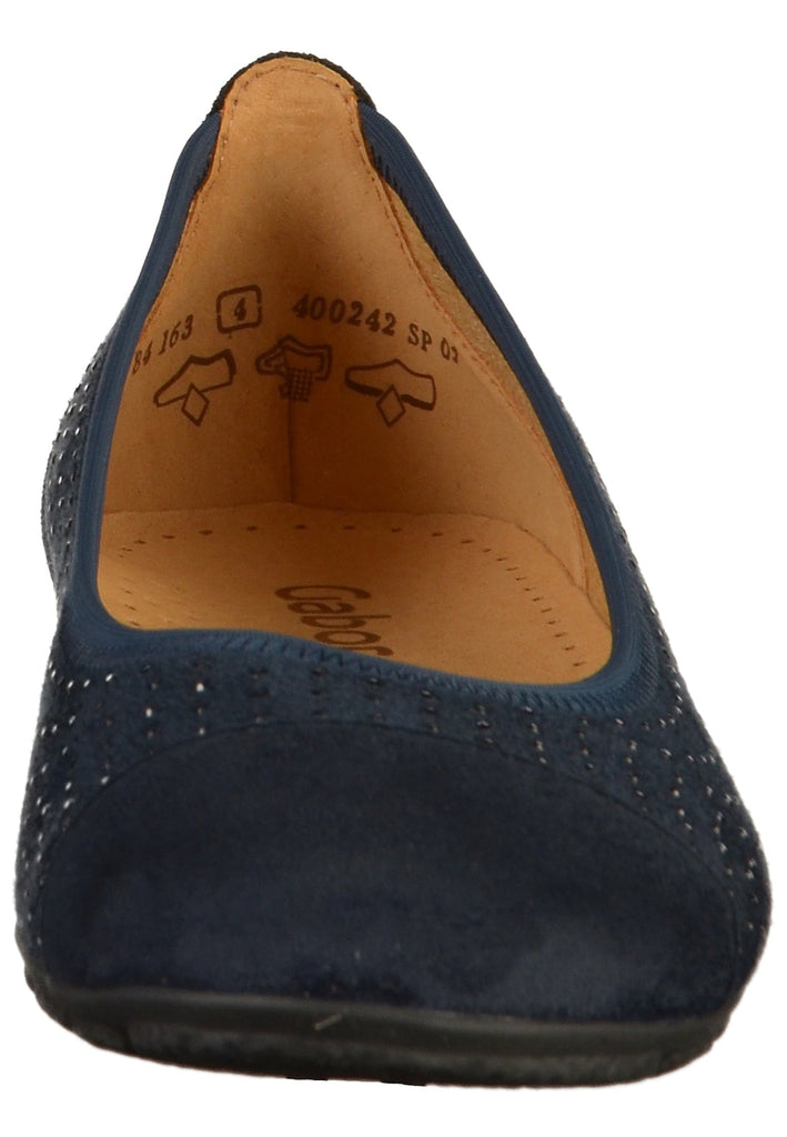 Gabor Ballerinas Lederimitat Dunkelblau