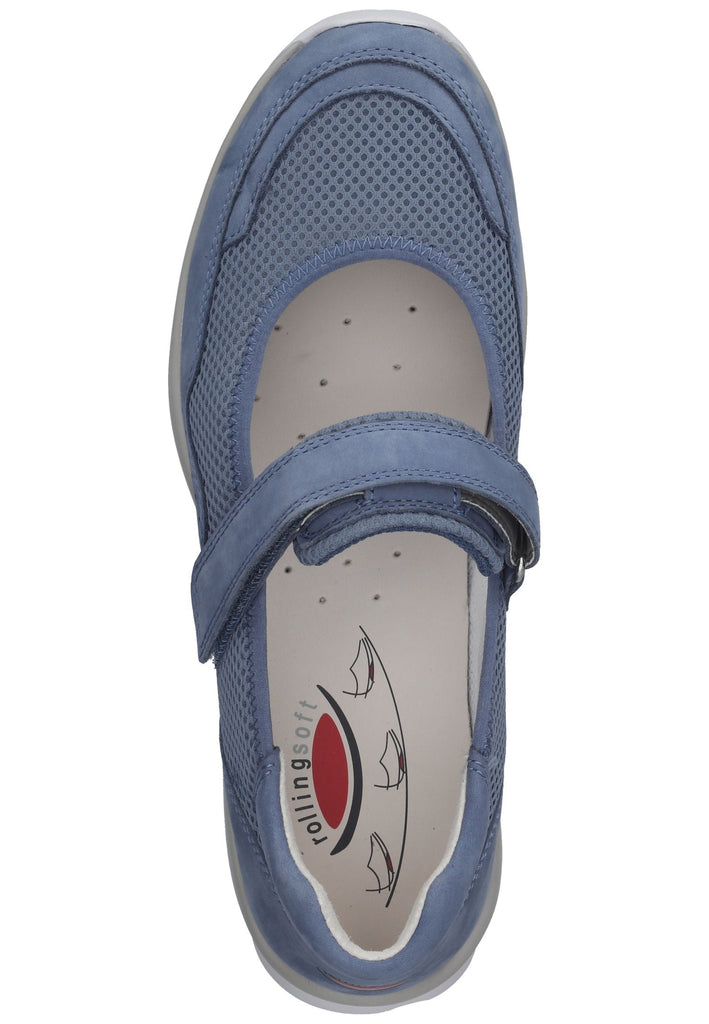 Gabor Ballerinas Nubukleder Blau