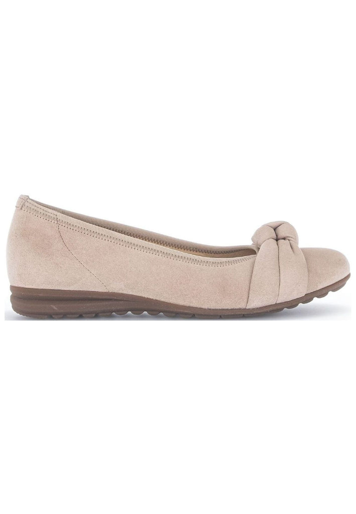 Gabor Ballerinas Veloursleder Beige