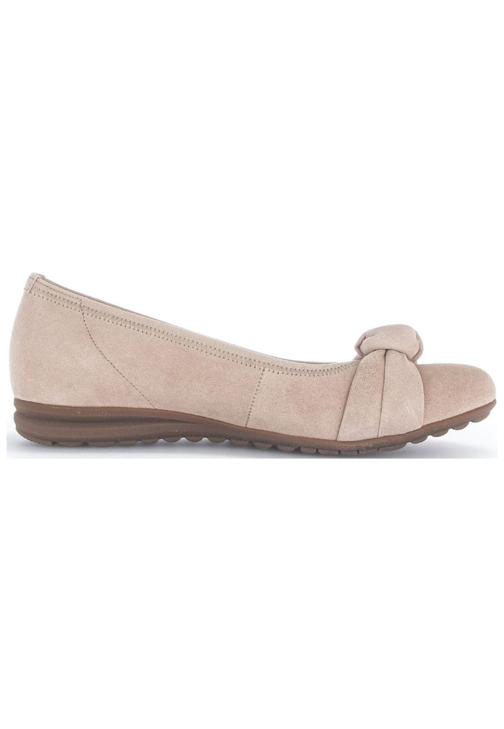 Gabor Ballerinas Veloursleder Beige