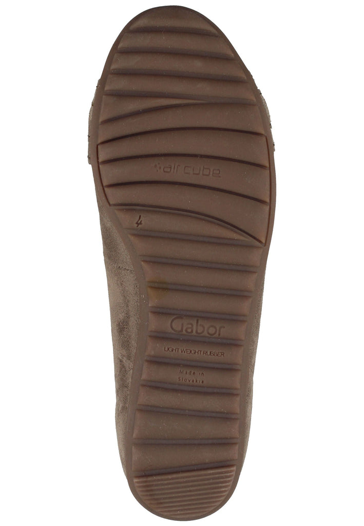 Gabor Ballerinas Veloursleder Braun