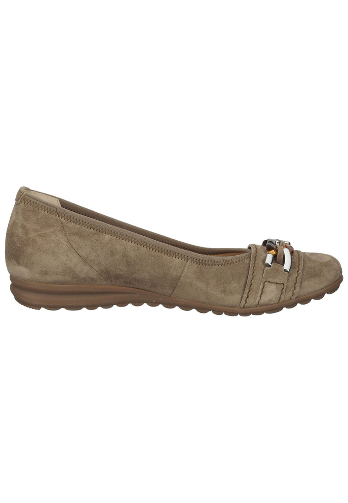Gabor Ballerinas Veloursleder Braun