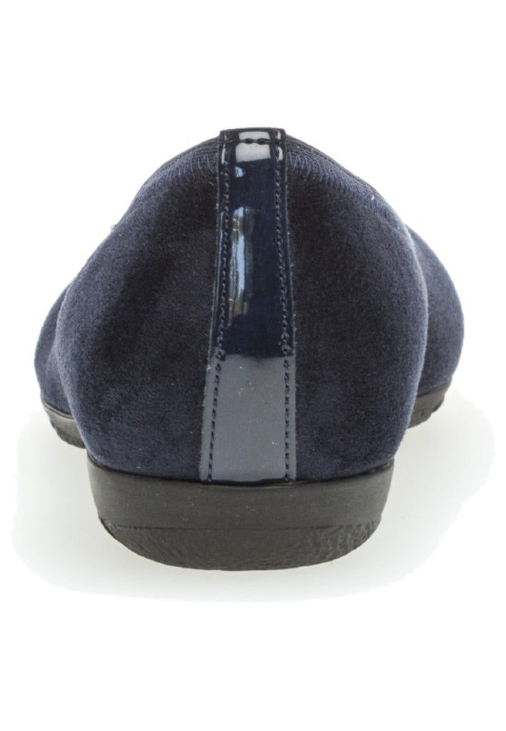 Gabor Ballerinas Veloursleder Dunkelblau