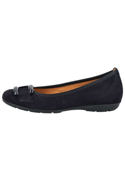 Gabor Ballerinas Veloursleder Dunkelblau
