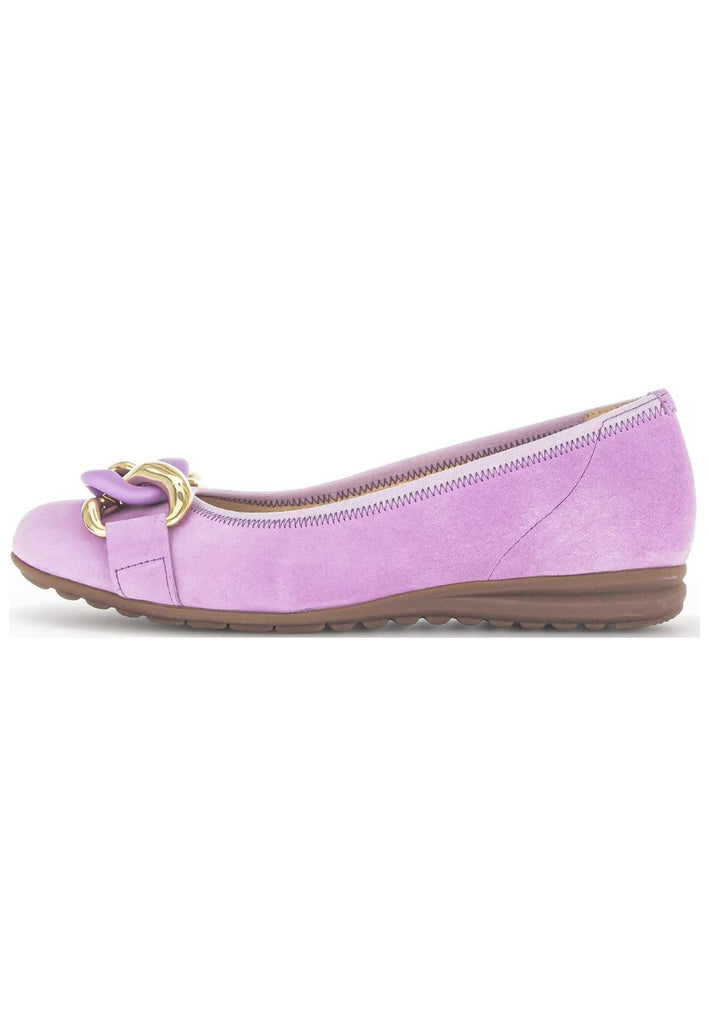 Gabor Ballerinas Veloursleder Flieder