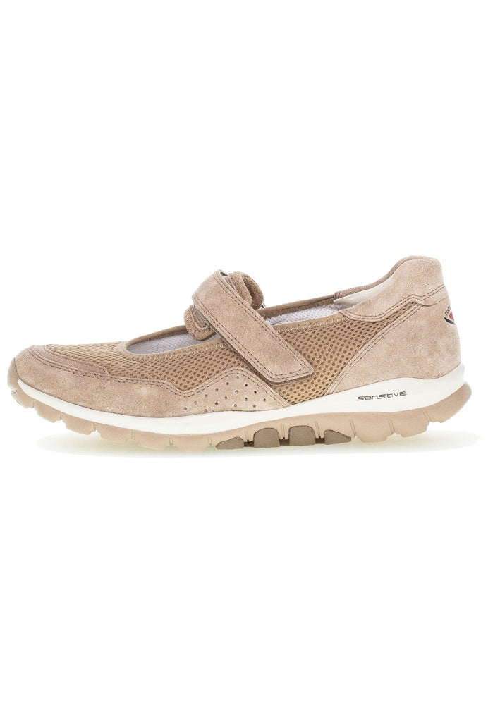 Gabor Ballerinas Veloursleder Hellbraun