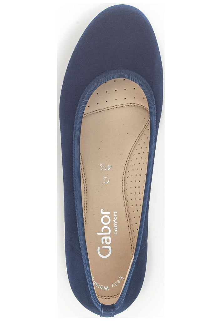 Gabor Ballerinas Veloursleder Ocean