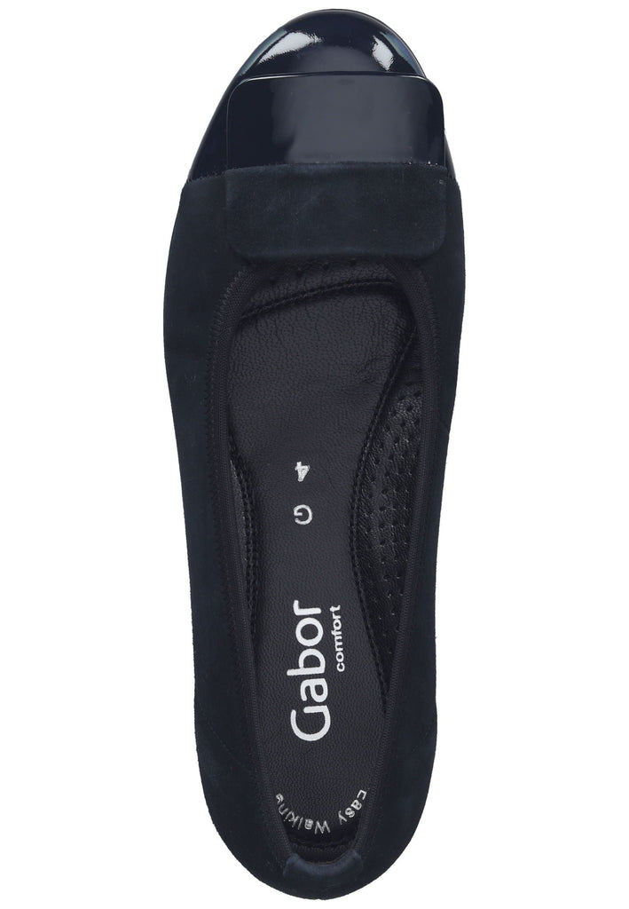 Gabor Ballerinas Veloursleder/Textil Dunkelblau