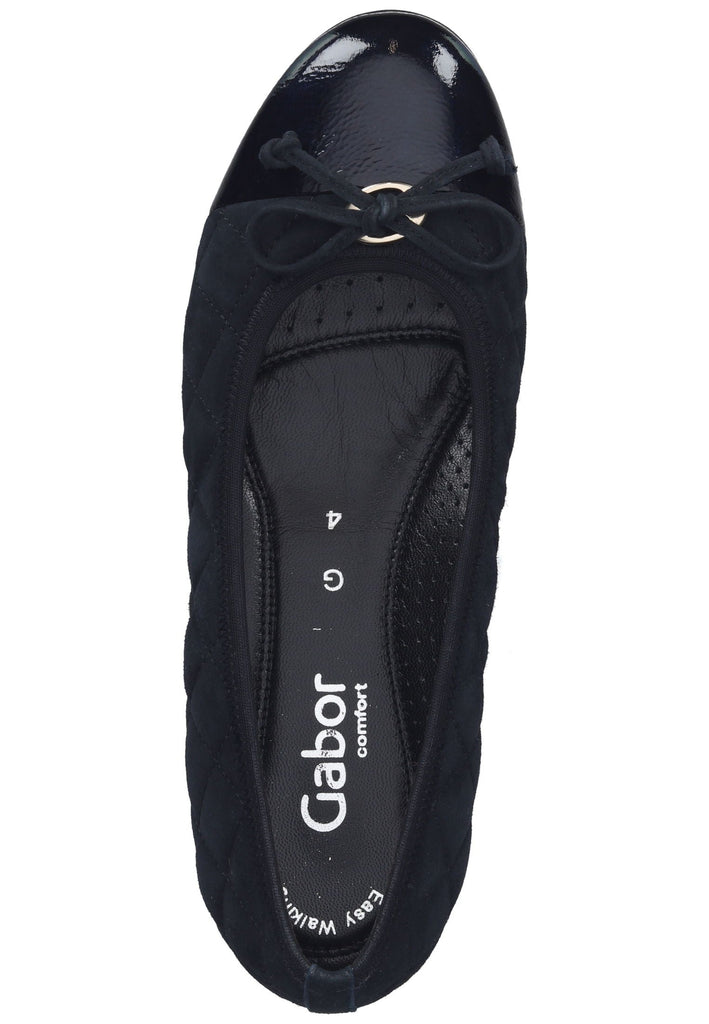 Gabor Ballerinas Veloursleder/Textil Dunkelblau