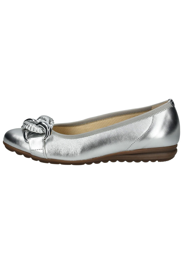 Ballerinas Gabor Comfort Ballerinas Leder Silber