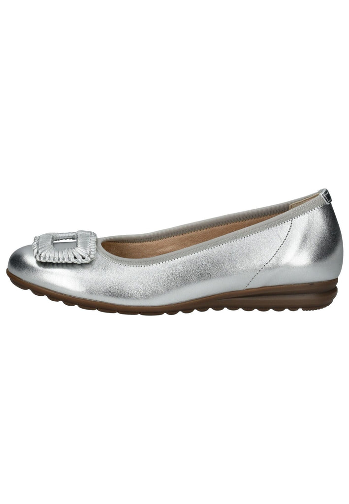 Ballerinas Gabor Comfort Ballerinas Leder Silber