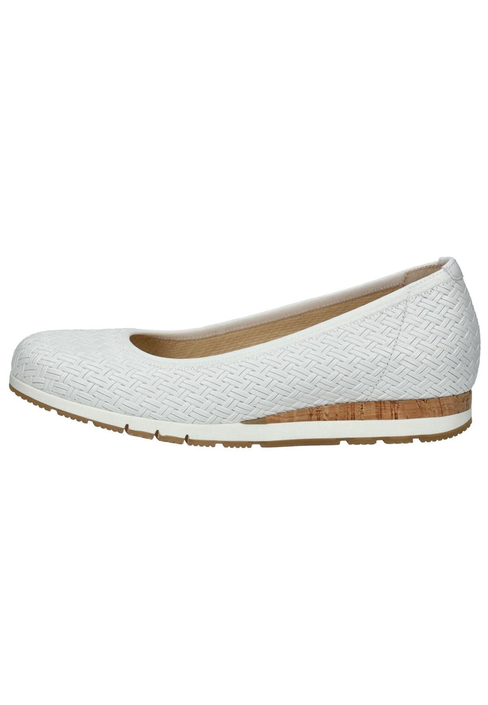 Ballerinas Gabor Comfort Ballerinas Leder Weiß