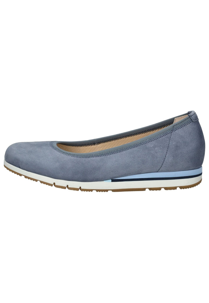 Ballerinas Gabor Comfort Ballerinas Nubukleder Blau