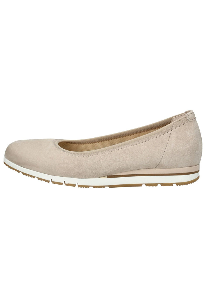 Ballerinas Gabor Comfort Ballerinas Veloursleder Creme