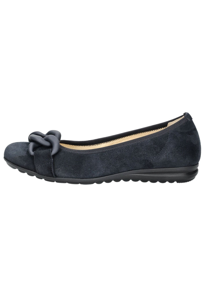 Ballerinas Gabor Comfort Ballerinas Veloursleder Dunkelblau