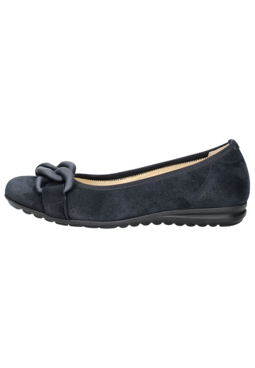 Ballerinas Gabor Comfort Ballerinas Veloursleder Dunkelblau
