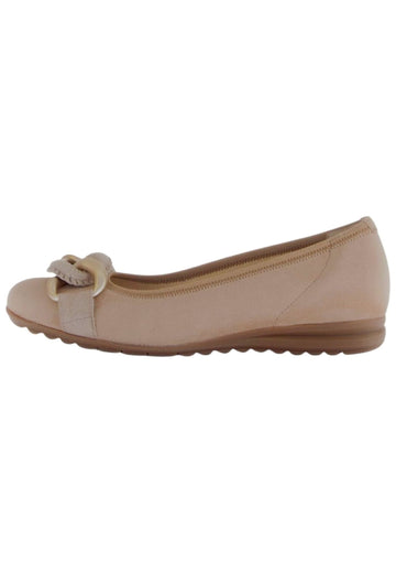 Ballerinas Gabor Comfort Ballerinas Veloursleder Sand