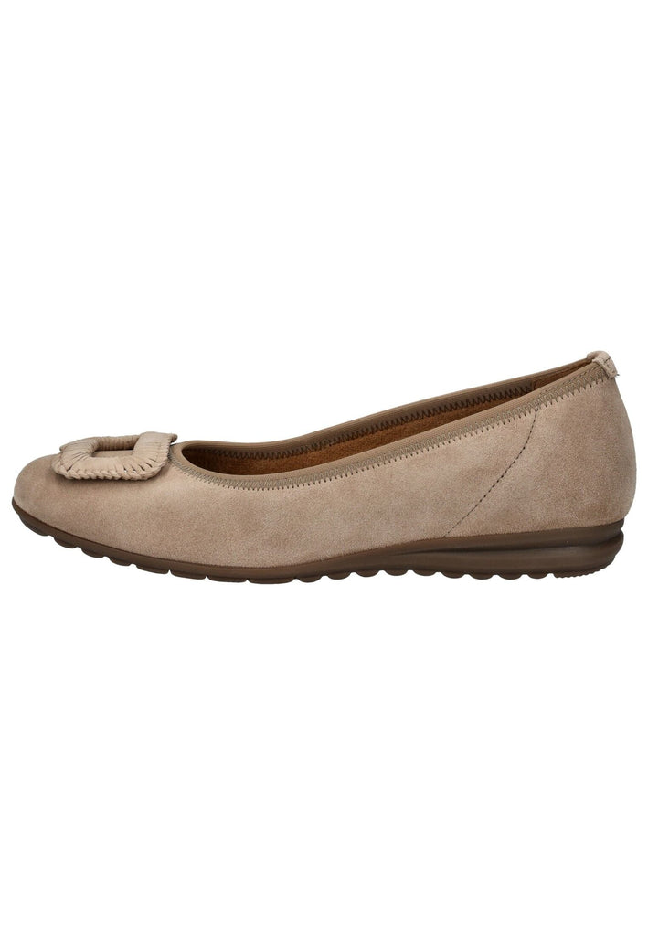 Ballerinas Gabor Comfort Ballerinas Veloursleder Sand