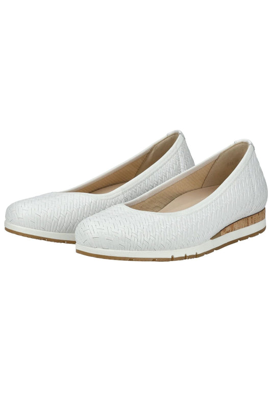 Gabor Comfort Ballerinas Glattleder Weiß