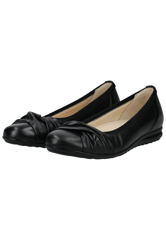 Gabor Comfort Ballerinas Leder Schwarz