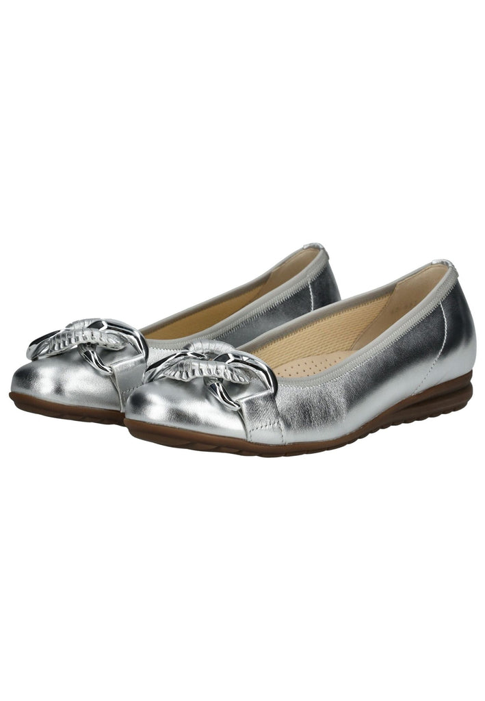 Gabor Comfort Ballerinas Leder Silber