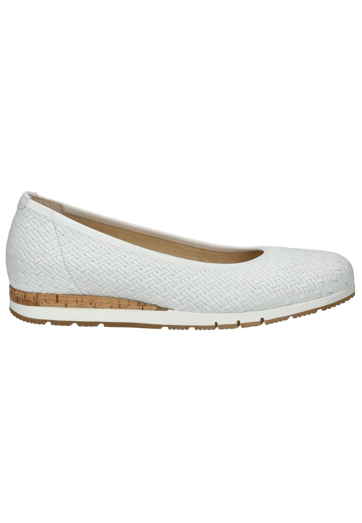 Gabor Comfort Ballerinas Leder Weiß
