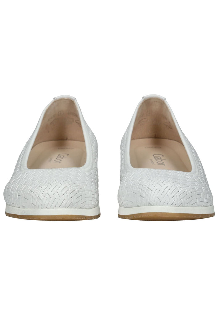 Gabor Comfort Ballerinas Leder Weiß